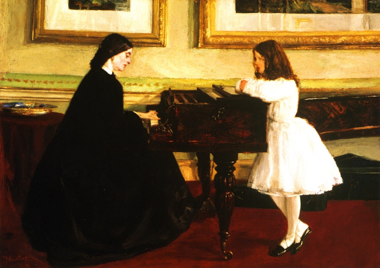 At the piano, James Abbott McNeill Whistler - 1858-1859 